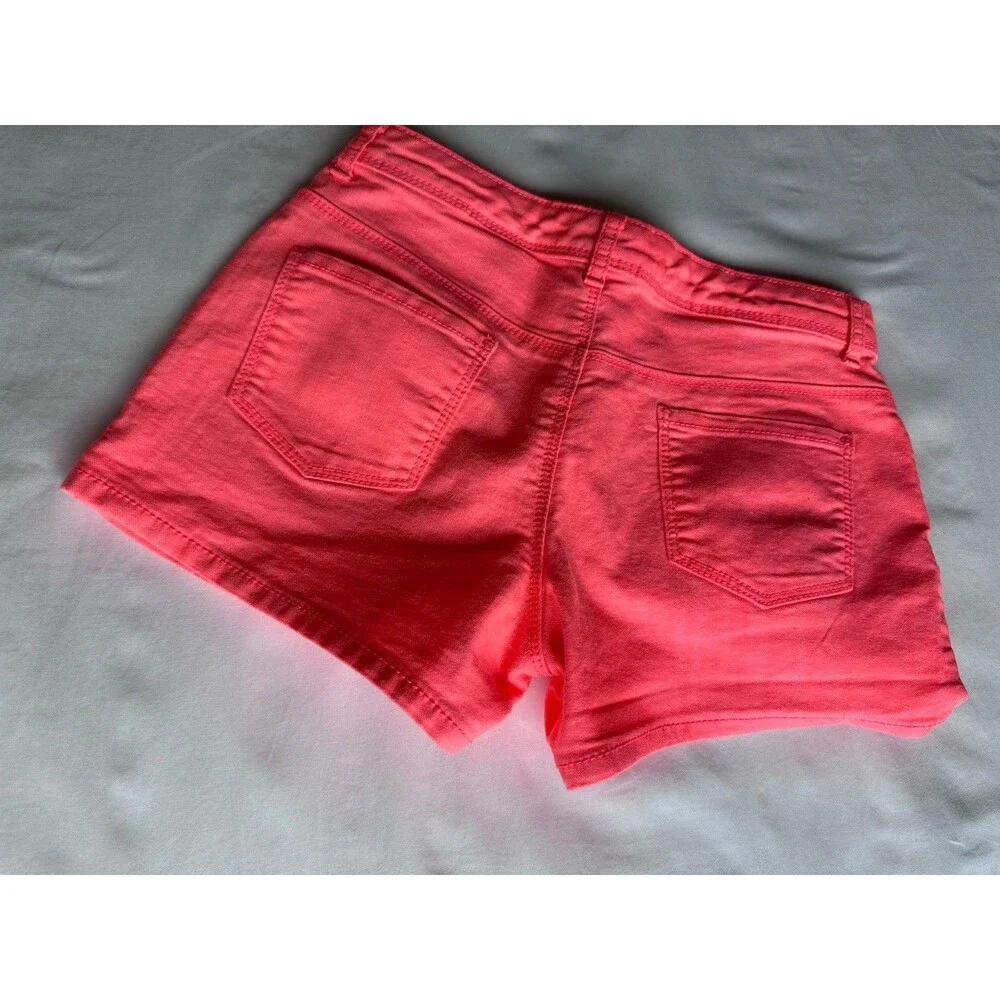 Gymboree Girls Chino Shorts Pink Size 10 Cotton Blend Pockets Stretch Twill